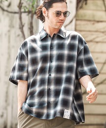 mhs2366- Cotton Ombre Check Shirts オンブレチェックシャツ