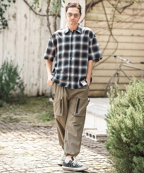 CAMBIO(カンビオ)の「mhs2366- Cotton Ombre Check Shirts オンブレチェックシャツ(シャツ/ブラウス・メンズ・ホワイト×ブラック/ブラック×ホワイト・M/L)」の20枚目の写真
