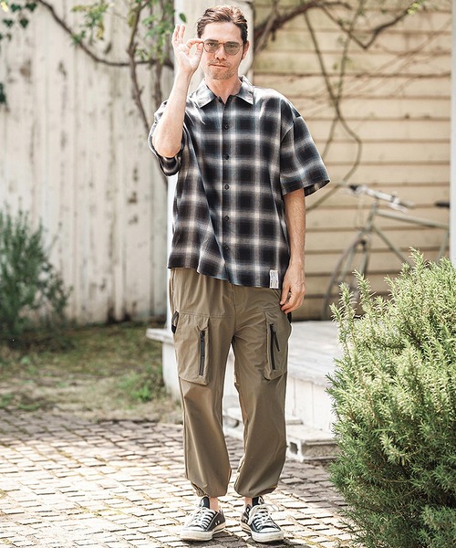 CAMBIO(カンビオ)の「mhs2366- Cotton Ombre Check Shirts オンブレチェックシャツ(シャツ/ブラウス・メンズ・ホワイト×ブラック/ブラック×ホワイト・M/L)」の22枚目の写真