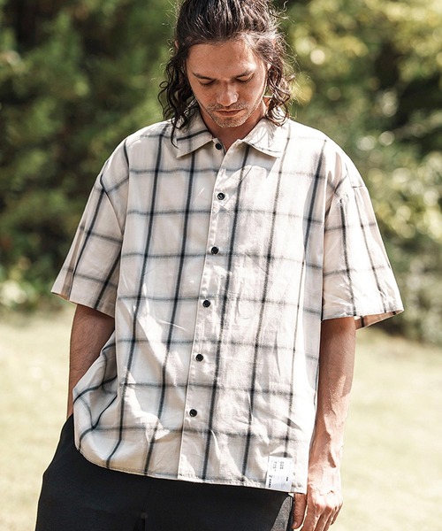 CAMBIO(カンビオ)の「mhs2366- Cotton Ombre Check Shirts オンブレチェックシャツ(シャツ/ブラウス・メンズ・ホワイト×ブラック/ブラック×ホワイト・M/L)」の5枚目の写真