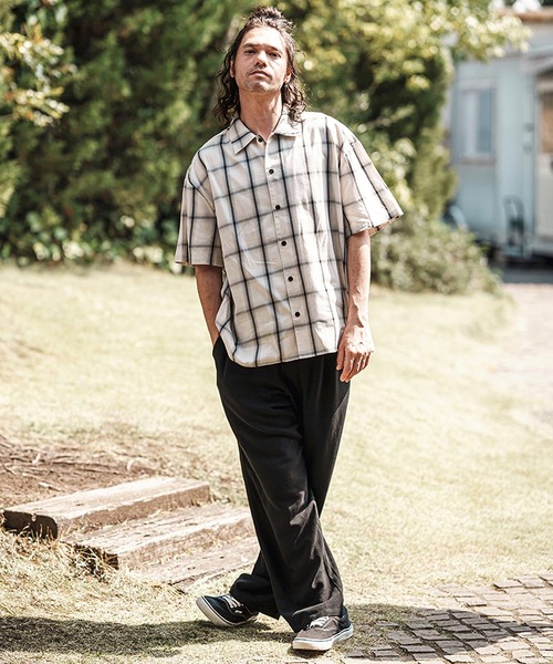 CAMBIO(カンビオ)の「mhs2366- Cotton Ombre Check Shirts オンブレチェックシャツ(シャツ/ブラウス・メンズ・ホワイト×ブラック/ブラック×ホワイト・M/L)」の6枚目の写真