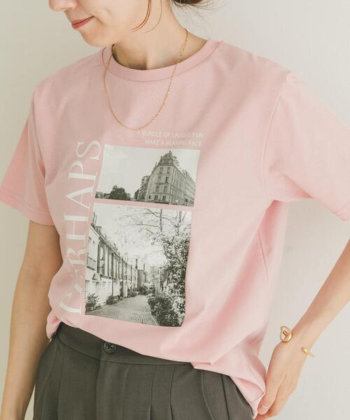 ITEMS URBANRESEARCH（アイテムズ アーバンリサーチ）の「フォトプリントTシャツ（Tシャツ/カットソー・レディース・ホワイト/ブラック/ホワイト系その他/ピンク/ブラウン/ベージュ・FREE）」の6枚目の写真