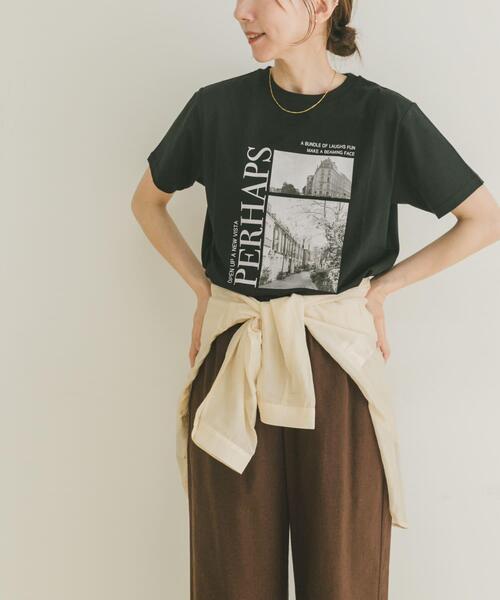 ITEMS URBANRESEARCH（アイテムズ アーバンリサーチ）の「フォトプリントTシャツ（Tシャツ/カットソー・レディース・ホワイト/ブラック/ホワイト系その他/ピンク/ブラウン/ベージュ・FREE）」の8枚目の写真
