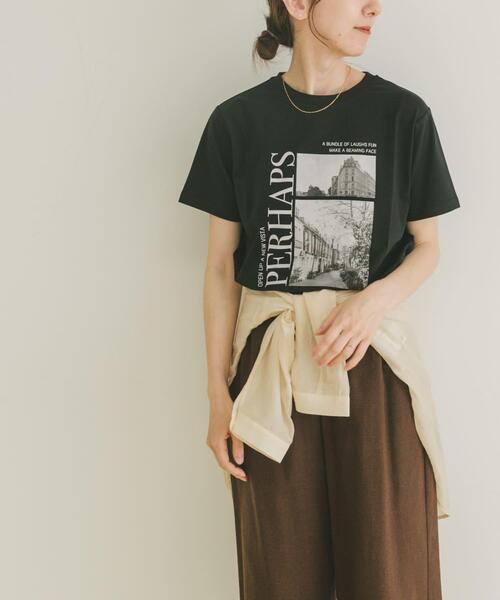 ITEMS URBANRESEARCH（アイテムズ アーバンリサーチ）の「フォトプリントTシャツ（Tシャツ/カットソー・レディース・ホワイト/ブラック/ホワイト系その他/ピンク/ブラウン/ベージュ・FREE）」の9枚目の写真