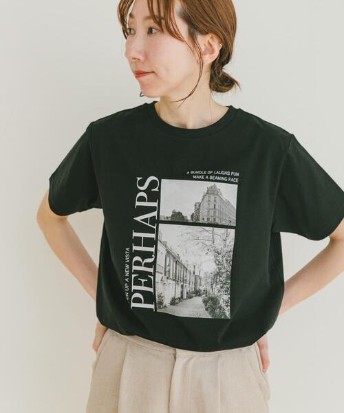 ITEMS URBANRESEARCH（アイテムズ アーバンリサーチ）の「フォトプリントTシャツ（Tシャツ/カットソー・レディース・ホワイト/ブラック/ホワイト系その他/ピンク/ブラウン/ベージュ・FREE）」の10枚目の写真