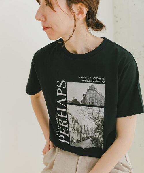 ITEMS URBANRESEARCH（アイテムズ アーバンリサーチ）の「フォトプリントTシャツ（Tシャツ/カットソー・レディース・ホワイト/ブラック/ホワイト系その他/ピンク/ブラウン/ベージュ・FREE）」の11枚目の写真