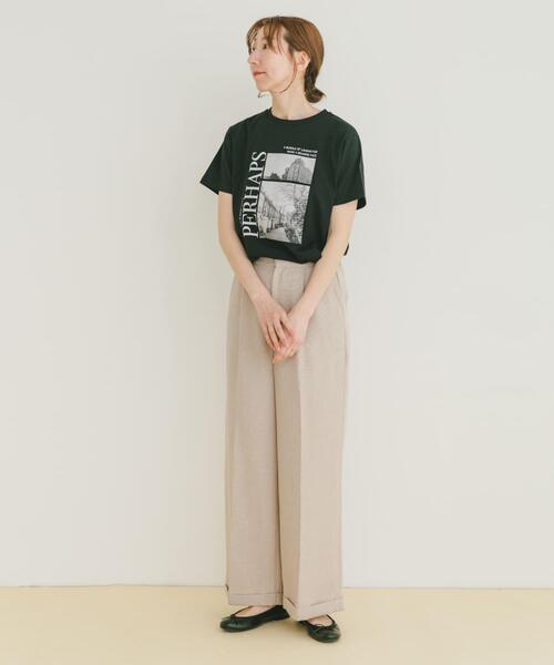 ITEMS URBANRESEARCH（アイテムズ アーバンリサーチ）の「フォトプリントTシャツ（Tシャツ/カットソー・レディース・ホワイト/ブラック/ホワイト系その他/ピンク/ブラウン/ベージュ・FREE）」の13枚目の写真