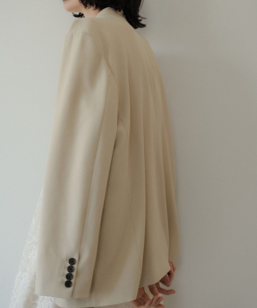 Melange collarless jacket（ノーカラージャケット）｜LE'RURE