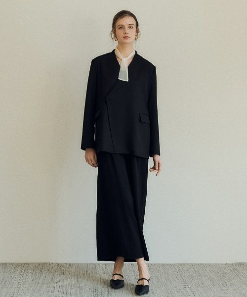 Melange collarless jacket（ノーカラージャケット）｜LE'RURE