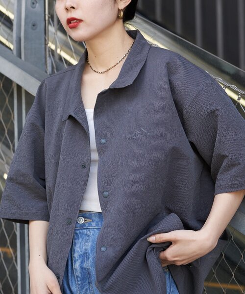 Franklin Climbing(フランクリンクライミング)の「【Franklin Climbing】ユニセックス 3D コーチシャツ(シャツ/ブラウス・メンズ・ネイビー/グレー/ブラック・MEDIUM/X-LARGE/LARGE)」の2枚目の写真