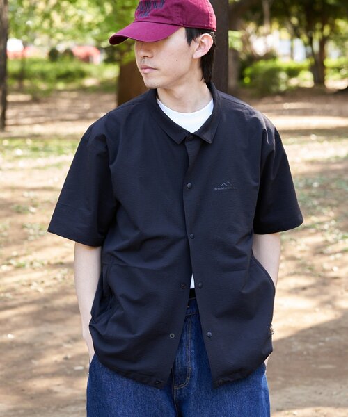 Franklin Climbing(フランクリンクライミング)の「【Franklin Climbing】ユニセックス 3D コーチシャツ(シャツ/ブラウス・メンズ・ネイビー/グレー/ブラック・MEDIUM/X-LARGE/LARGE)」の6枚目の写真