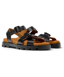美品　CAMPER　レザーサンダル　ブラック Amazon | Camper レディースファッションXストラップサンダル