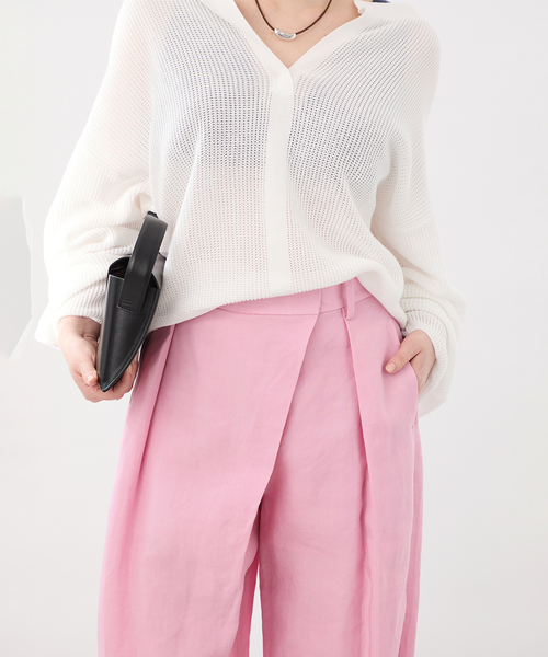 VERMEIL par iena ネブローニ 別注 Pink NEBULONI E.（ネブローニ） TULE FLAT SHOES ピンク 7418MINA