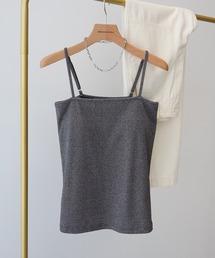 AMERICAN HOLIC | カップ付きラメリブキャミソール(キャミソール)