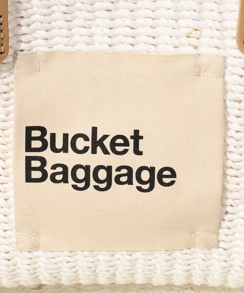 ラージインLabel白バッテンシヨルターバックCBS日本公式アカウント03 BUCKET BAGGAGE バスケットバッグ ラージ（かごバッグ