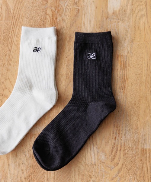 GLOBAL WORK（グローバルワーク）の「スクールソックス/AND YUA ANY/324012（ソックス/靴下・キッズ・オフホワイト/ブラック・FREE）」の2枚目の写真
