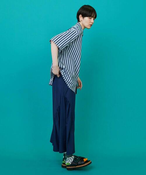 FRAPBOIS（フラボア）の「ストラックシャツ（シャツ/ブラウス・レディース・パープル系その他/ブルー系その他・1/2）」の10枚目の写真