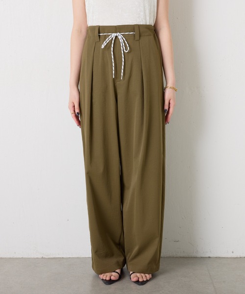 COLLAGE GALLARDAGALANTE（コラージュガリャルダガランテ）の「ドロストライトチノパンツ（チノパンツ・レディース・ベージュ/カーキ・FREE）」の22枚目の写真