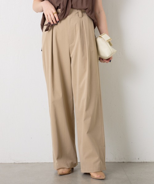 COLLAGE GALLARDAGALANTE（コラージュガリャルダガランテ）の「ドロストライトチノパンツ（チノパンツ・レディース・ベージュ/カーキ・FREE）」の4枚目の写真