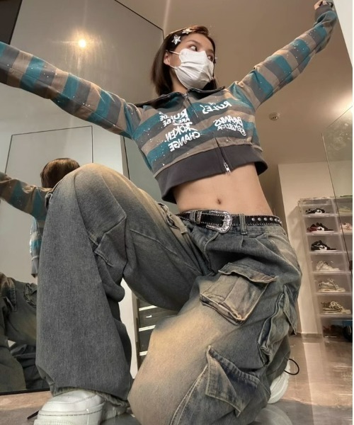 REBALANCE(リバランス)の「デニムカーゴパンツ(カーゴパンツ・レディース・A・LARGE/MEDIUM)」の7枚目の写真