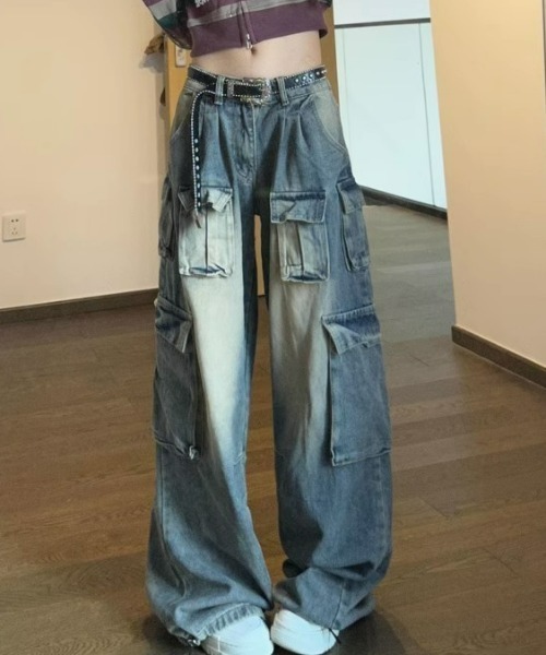 REBALANCE(リバランス)の「デニムカーゴパンツ(カーゴパンツ・レディース・A・LARGE/MEDIUM)」の8枚目の写真