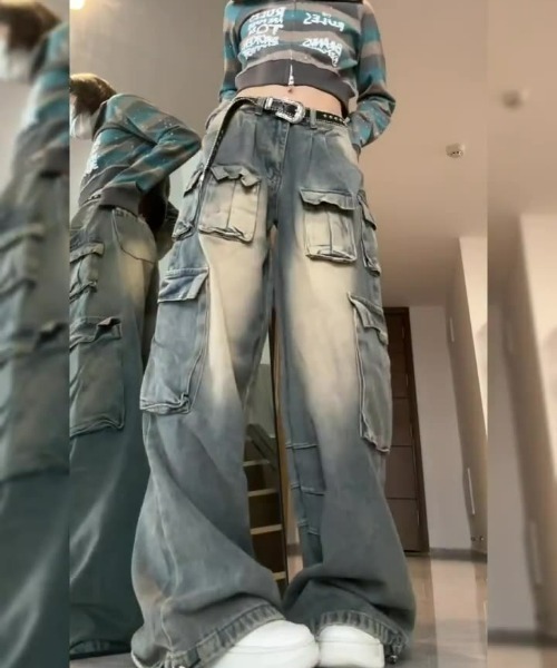 REBALANCE(リバランス)の「デニムカーゴパンツ(カーゴパンツ・レディース・A・LARGE/MEDIUM)」の9枚目の写真
