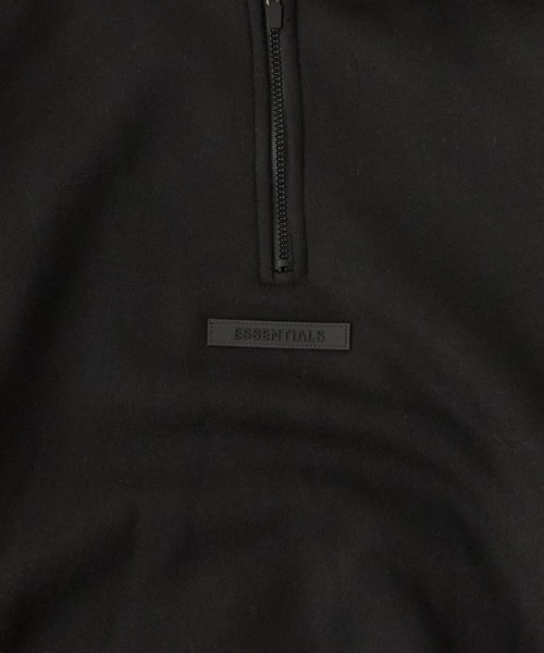 FOG ESSENTIALS(エフオージーエッセンシャルズ)の「FOG ESSENTIALS/エッセンシャルズ 21SS BACK LOGO HALF ZIP SWEAT SHIRTS ハーフジップ スウェット(スウェット・メンズ・グレイッシュベージュ/モスグリーン/ブラック・S/L/M/XL)」の7枚目の写真