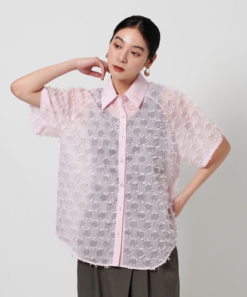 GHOSPELL ゴスペル 半袖 シャツ Frankie Bead Trim Shirt レディース リネン コットン 五分袖 ビーズ Peatled-Cream 楽天市場】GHOSPELL ゴスペル 半袖 シャツ Frankie Bead Trim