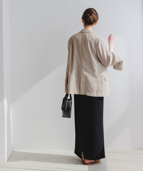 Noble ノーブル ニットライクジョーゼット2wayワンピース ノーブル NOBLE 《追加》ニットライクジョーゼット2way
