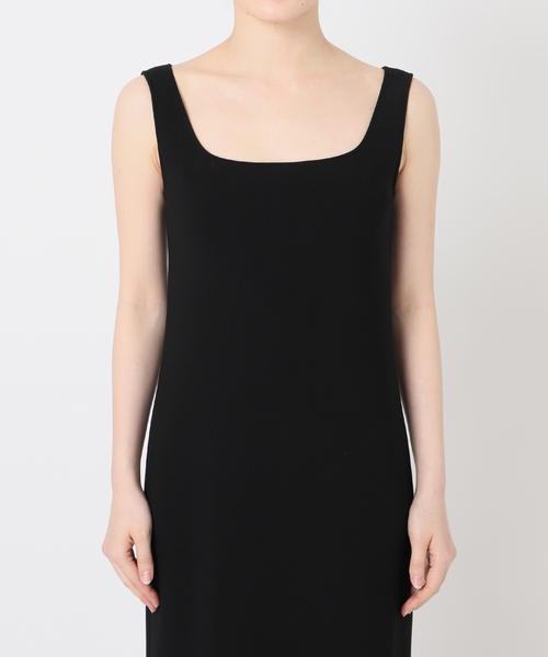 Noble(ノーブル)の「《追加》【洗える】ニットライクジョーゼット2wayワンピース(ワンピース・レディース・ブラック/ネイビー/アイボリー/カーキ・36/38)」の18枚目の写真