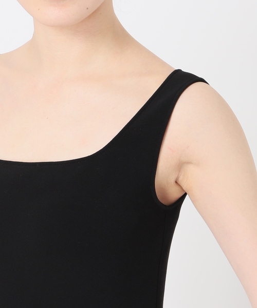 Noble(ノーブル)の「《追加》【洗える】ニットライクジョーゼット2wayワンピース(ワンピース・レディース・ブラック/ネイビー/アイボリー/カーキ・36/38)」の16枚目の写真