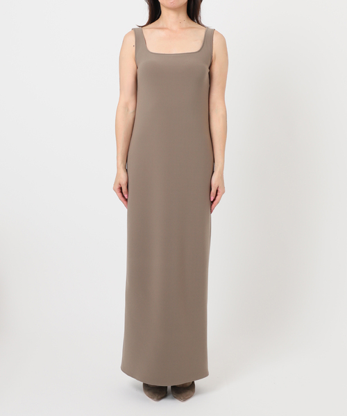 Noble(ノーブル)の「《追加》【洗える】ニットライクジョーゼット2wayワンピース(ワンピース・レディース・ブラック/ネイビー/アイボリー/カーキ・36/38)」の8枚目の写真