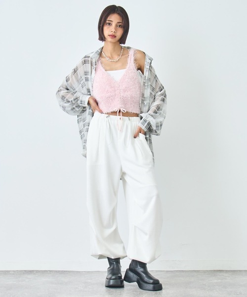ANAP(アナップ)の「スウェット ギャザーパンツ(スウェットパンツ・レディース・ホワイト/グレー/ブラック・FREE)」の20枚目の写真