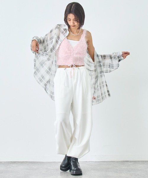 ANAP(アナップ)の「スウェット ギャザーパンツ(スウェットパンツ・レディース・ホワイト/グレー/ブラック・FREE)」の19枚目の写真