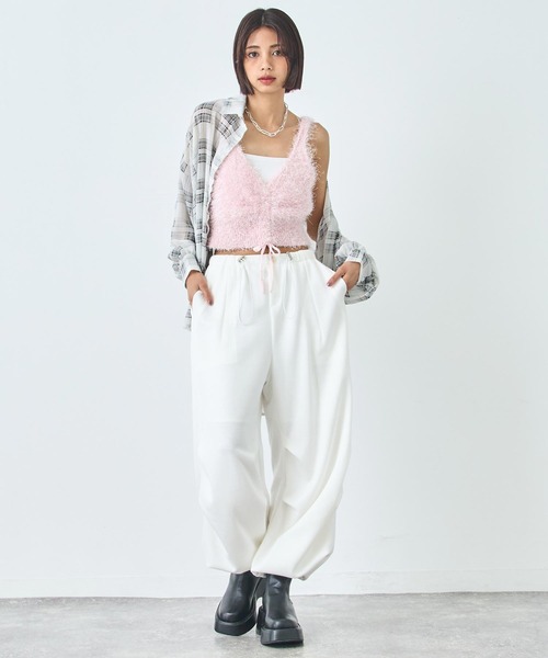ANAP(アナップ)の「スウェット ギャザーパンツ(スウェットパンツ・レディース・ホワイト/グレー/ブラック・FREE)」の18枚目の写真