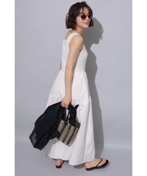 アルページュストーリー☆ラメニットドッキングワンピース☆チャコールグレー☆M アルページュストーリー☆ラメニットドッキングワンピース