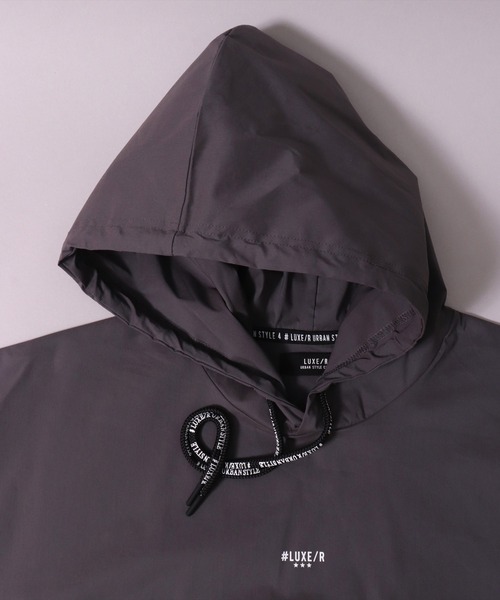 LUXE/R GOLF(ラグジュ ゴルフ)の「(RM)【LUXE/R GOLF】ストレッチ ブロード バイカラー フード プルオーバー シャツ(パーカー・メンズ・チャコールグレー×ブラック/ライトグレー系/ベージュ×ブラック/ホワイト×ブラック・XL/L/M)」の20枚目の写真