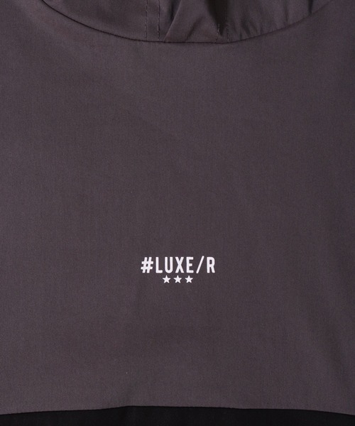 LUXE/R GOLF(ラグジュ ゴルフ)の「(RM)【LUXE/R GOLF】ストレッチ ブロード バイカラー フード プルオーバー シャツ(パーカー・メンズ・チャコールグレー×ブラック/ライトグレー系/ベージュ×ブラック/ホワイト×ブラック・XL/L/M)」の21枚目の写真