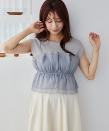 mysty woman | 異素材ビスチェニットプルオーバー  499611(ニット/セーター)