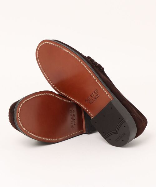 G.H.BASS BA11012F LARSON WEAVE CHOCOLATE SUEDE ラーソン