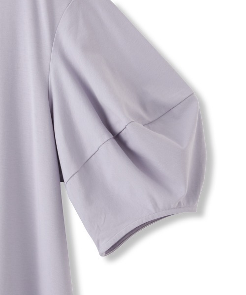 QUEENS COURT（クイーンズコート）の「ボリュームスリーブカットワンピース≪手洗い可能≫（ワンピース・レディース・ブラック/オフホワイト/パープル・M）」の8枚目の写真