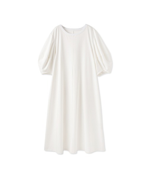 QUEENS COURT（クイーンズコート）の「ボリュームスリーブカットワンピース≪手洗い可能≫（ワンピース・レディース・ブラック/オフホワイト/パープル・M）」の9枚目の写真