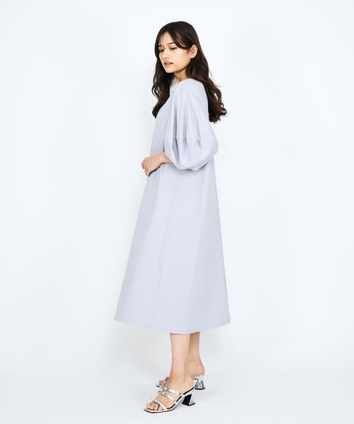 QUEENS COURT（クイーンズコート）の「ボリュームスリーブカットワンピース≪手洗い可能≫（ワンピース・レディース・ブラック/オフホワイト/パープル・M）」の22枚目の写真