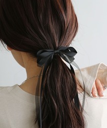 colleca la（コレカラ）の「レイヤードスリムリボンヘアカフ/ヘアフック（ヘアゴム）」