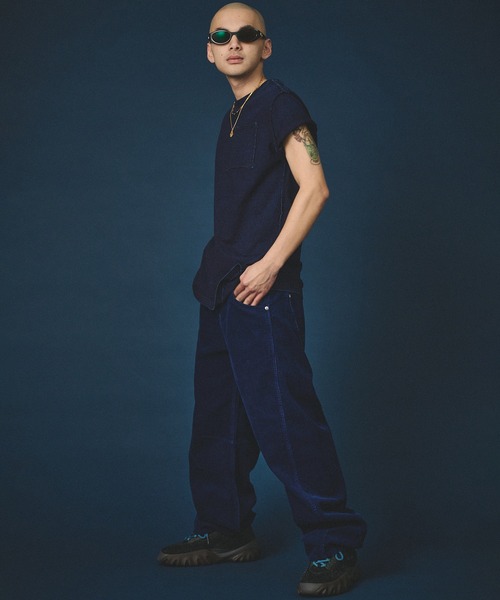 Hub&Spoke(ハブアンドスポーク)の「HUB&SPOKE コーデュロイ パンツ(その他パンツ・メンズ・インディゴブルー/ライトインディゴブルー/ダークインディゴブルー・MEDIUM/LARGE/X-LARGE)」の5枚目の写真