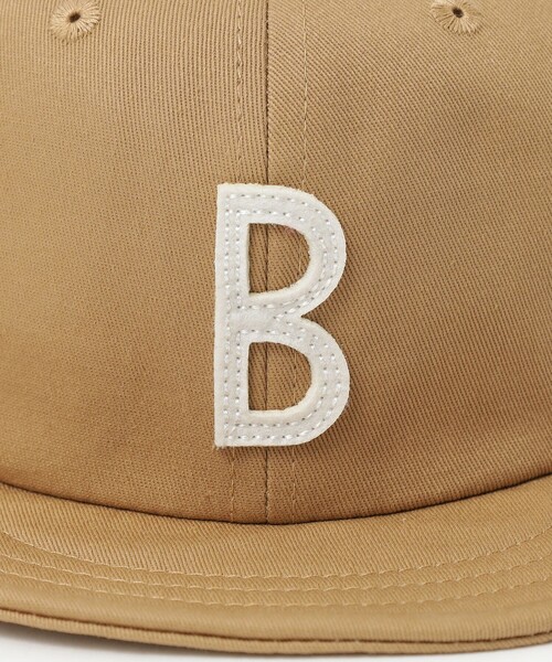 BEAMS mini（ビームスミニ）の「アルファベット ワッペン ツイルキャップ 2025FW（キャップ・キッズ・ネイビー/ベージュ/パープル系その他4・ONE SIZE）」の6枚目の写真