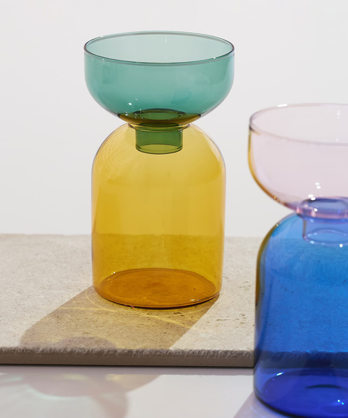 amabro(アマブロ)の「【amabro/アマブロ】TWO TONE VASE ツートン フラワーベース 耐熱ガラス 一輪挿し 水耕栽培(フラワーベース・レディース・グリーン系その他/グレー系その他/ブラウン系その他/ピンク系その他・フリー)」の3枚目の写真
