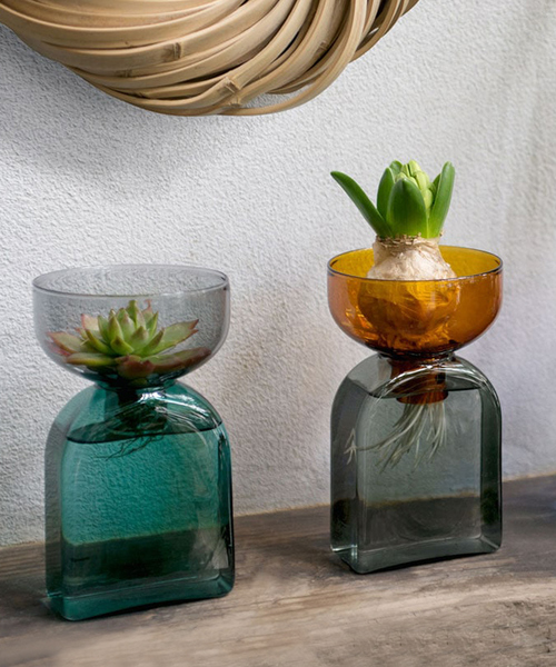 amabro(アマブロ)の「【amabro/アマブロ】TWO TONE VASE ツートン フラワーベース 耐熱ガラス 一輪挿し 水耕栽培(フラワーベース・レディース・グリーン系その他/グレー系その他/ブラウン系その他/ピンク系その他・フリー)」の7枚目の写真
