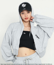 BACK TO THE FIELD | 【MLB】刺しゅうロゴショートZIPパーカー(パーカー)