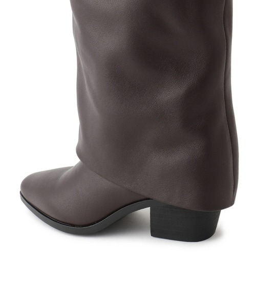 REMME(レメ)の「【REMME(レメ)】カバーロングブーツ(ブーツ・レディース・ブラック/ダークブラウン・38/37/36)」の9枚目の写真